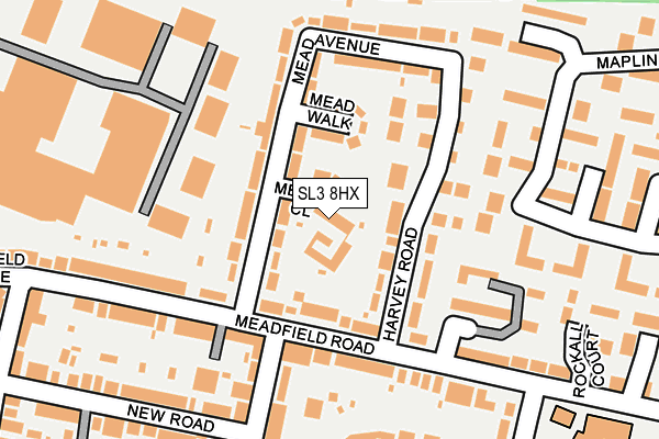 SL3 8HX map - OS OpenMap – Local (Ordnance Survey)