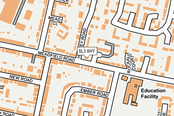 SL3 8HY map - OS OpenMap – Local (Ordnance Survey)