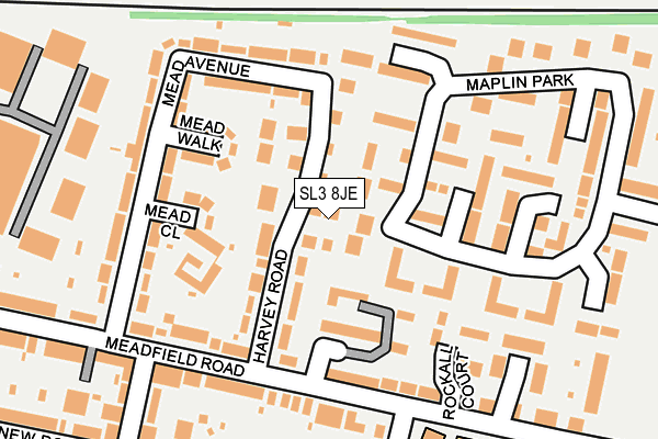 SL3 8JE map - OS OpenMap – Local (Ordnance Survey)