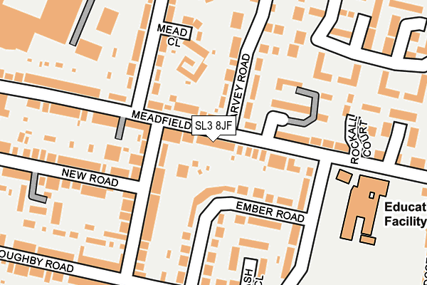 SL3 8JF map - OS OpenMap – Local (Ordnance Survey)