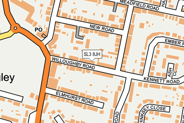 SL3 8JH map - OS OpenMap – Local (Ordnance Survey)