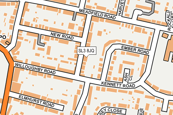 SL3 8JQ map - OS OpenMap – Local (Ordnance Survey)