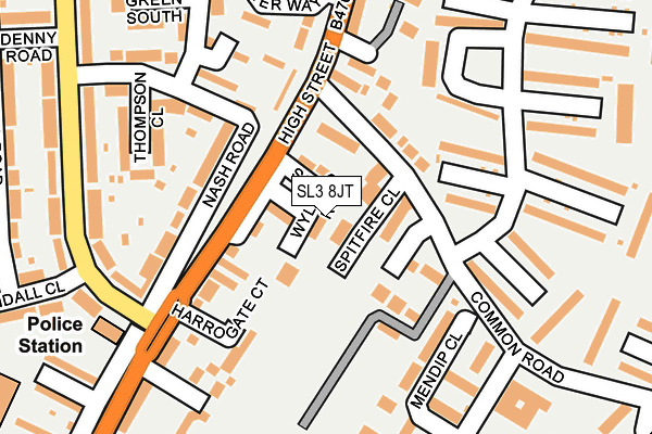 SL3 8JT map - OS OpenMap – Local (Ordnance Survey)