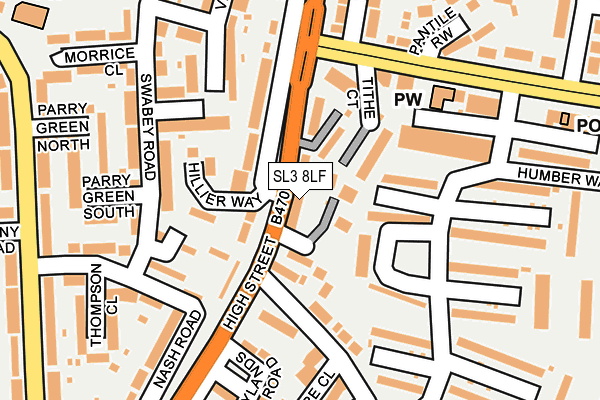 SL3 8LF map - OS OpenMap – Local (Ordnance Survey)
