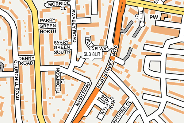 SL3 8LR map - OS OpenMap – Local (Ordnance Survey)