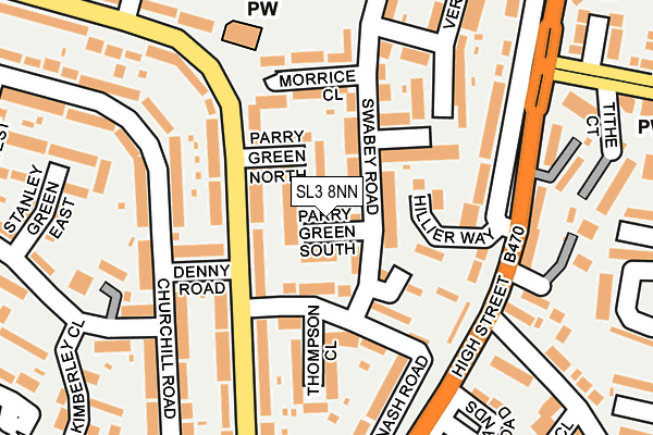 SL3 8NN map - OS OpenMap – Local (Ordnance Survey)