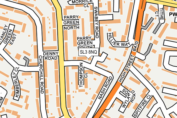 SL3 8NQ map - OS OpenMap – Local (Ordnance Survey)