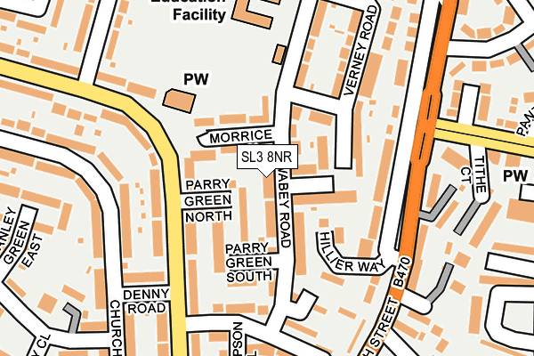 SL3 8NR map - OS OpenMap – Local (Ordnance Survey)