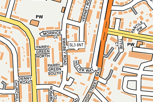 SL3 8NT map - OS OpenMap – Local (Ordnance Survey)