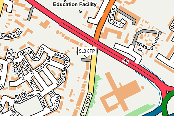 SL3 8PP map - OS OpenMap – Local (Ordnance Survey)