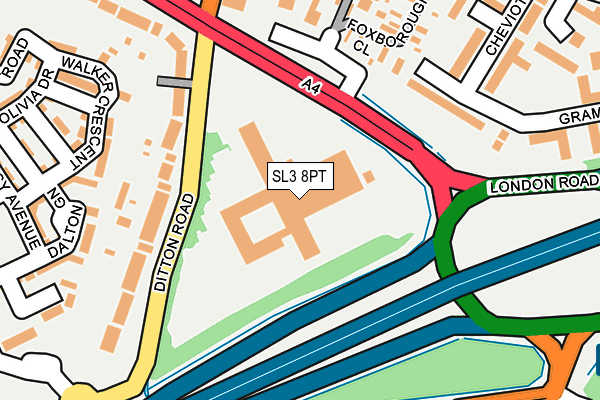 SL3 8PT map - OS OpenMap – Local (Ordnance Survey)