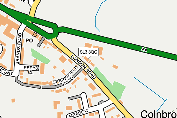 SL3 8QG map - OS OpenMap – Local (Ordnance Survey)