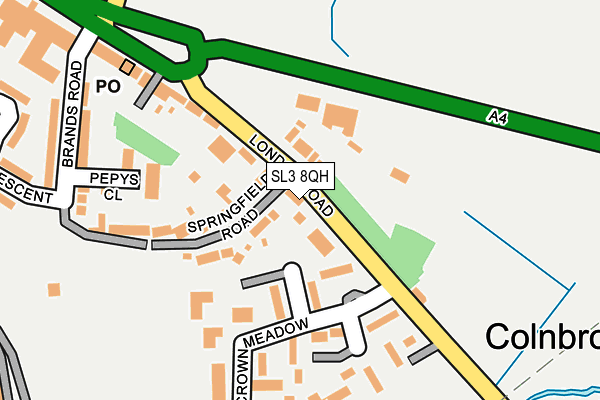 SL3 8QH map - OS OpenMap – Local (Ordnance Survey)