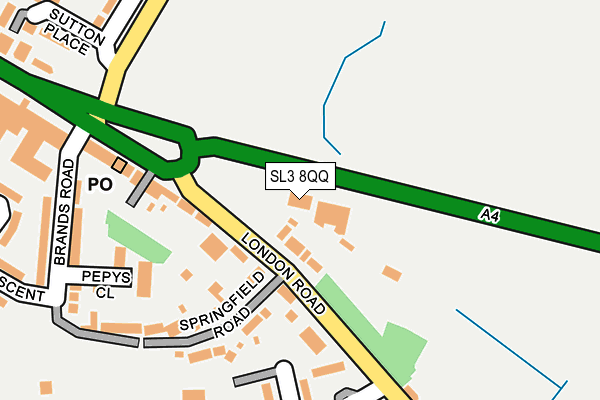 SL3 8QQ map - OS OpenMap – Local (Ordnance Survey)