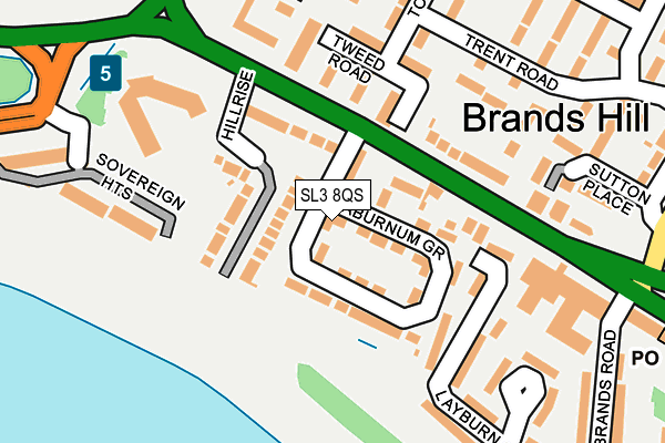 SL3 8QS map - OS OpenMap – Local (Ordnance Survey)