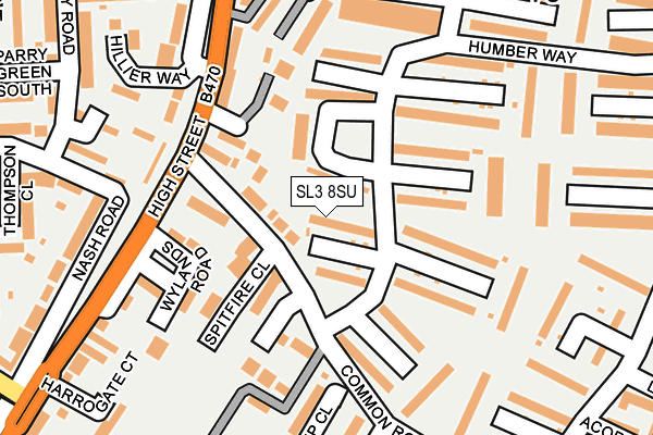SL3 8SU map - OS OpenMap – Local (Ordnance Survey)