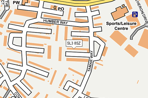 SL3 8SZ map - OS OpenMap – Local (Ordnance Survey)