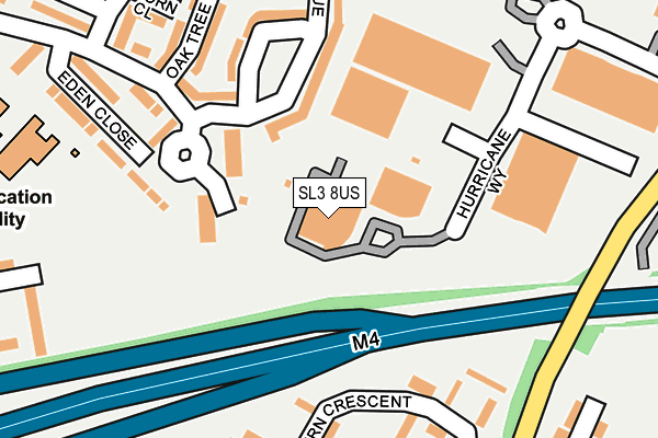 SL3 8US map - OS OpenMap – Local (Ordnance Survey)