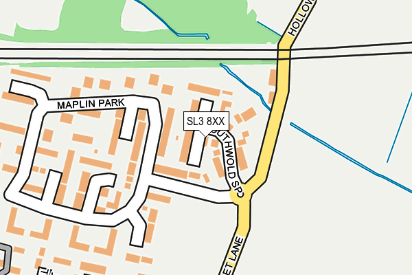 SL3 8XX map - OS OpenMap – Local (Ordnance Survey)