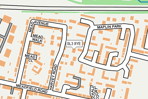 SL3 8YE map - OS OpenMap – Local (Ordnance Survey)