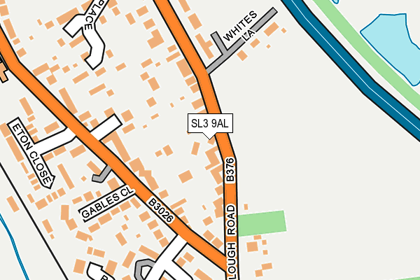SL3 9AL map - OS OpenMap – Local (Ordnance Survey)