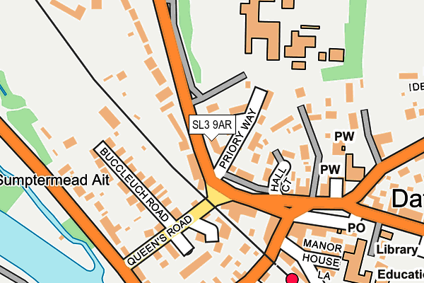 SL3 9AR map - OS OpenMap – Local (Ordnance Survey)