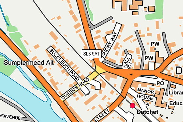 SL3 9AT map - OS OpenMap – Local (Ordnance Survey)