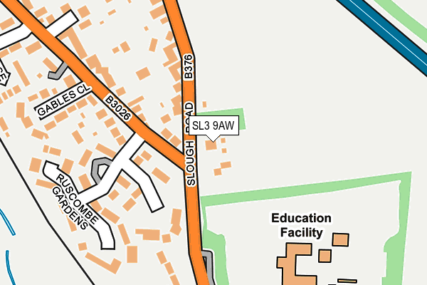 SL3 9AW map - OS OpenMap – Local (Ordnance Survey)