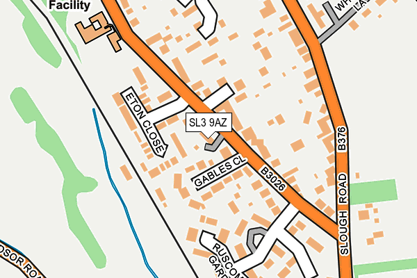 SL3 9AZ map - OS OpenMap – Local (Ordnance Survey)