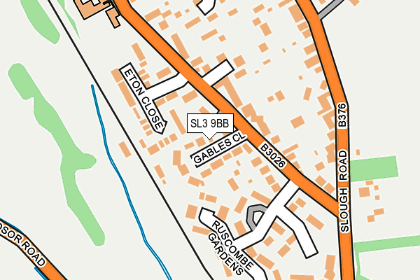 SL3 9BB map - OS OpenMap – Local (Ordnance Survey)