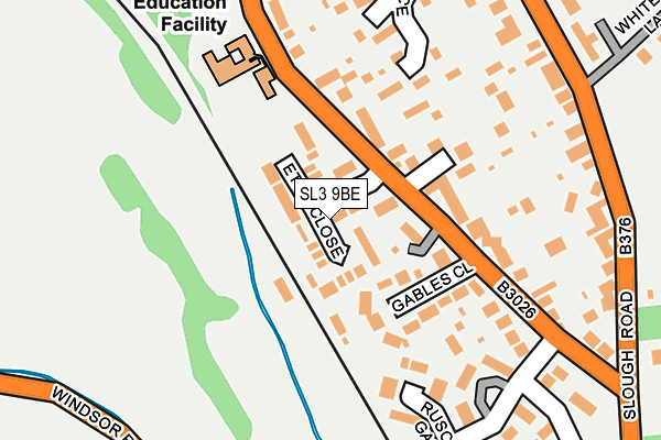 SL3 9BE map - OS OpenMap – Local (Ordnance Survey)
