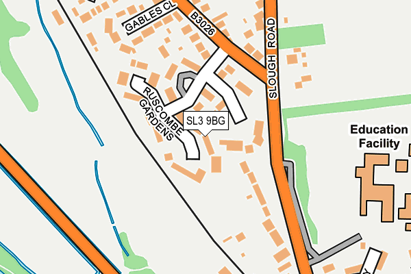 SL3 9BG map - OS OpenMap – Local (Ordnance Survey)