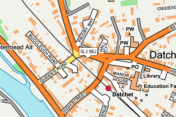 SL3 9BJ map - OS OpenMap – Local (Ordnance Survey)