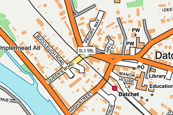 SL3 9BL map - OS OpenMap – Local (Ordnance Survey)
