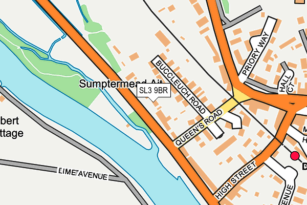 SL3 9BR map - OS OpenMap – Local (Ordnance Survey)