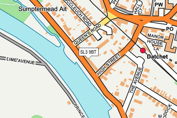 SL3 9BT map - OS OpenMap – Local (Ordnance Survey)
