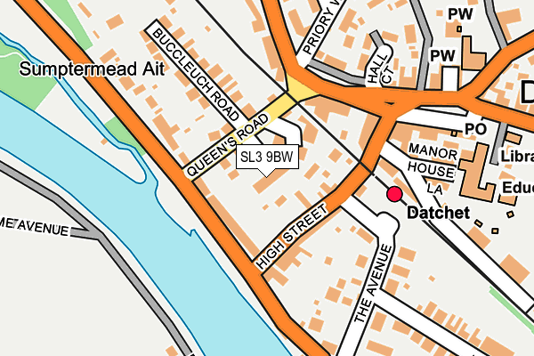 SL3 9BW map - OS OpenMap – Local (Ordnance Survey)