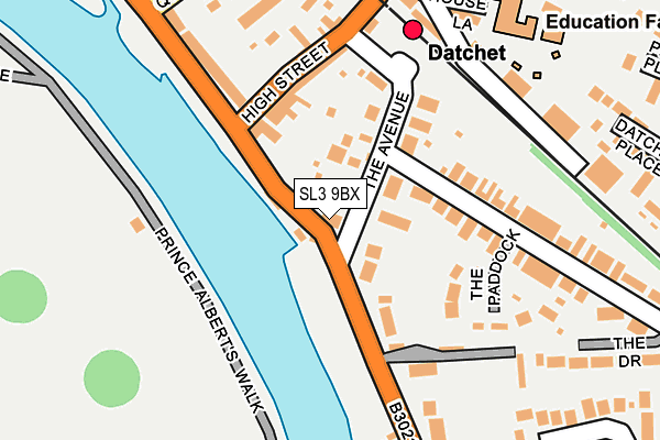 SL3 9BX map - OS OpenMap – Local (Ordnance Survey)