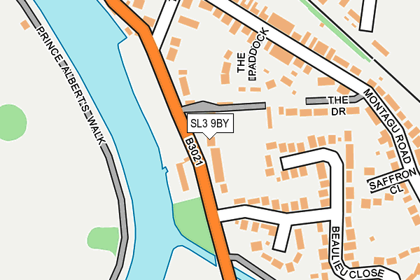 SL3 9BY map - OS OpenMap – Local (Ordnance Survey)