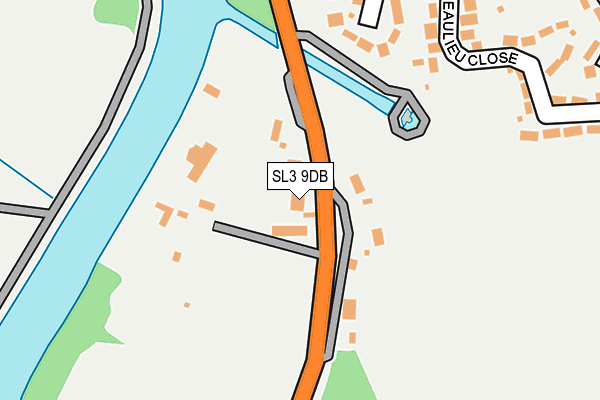 SL3 9DB map - OS OpenMap – Local (Ordnance Survey)