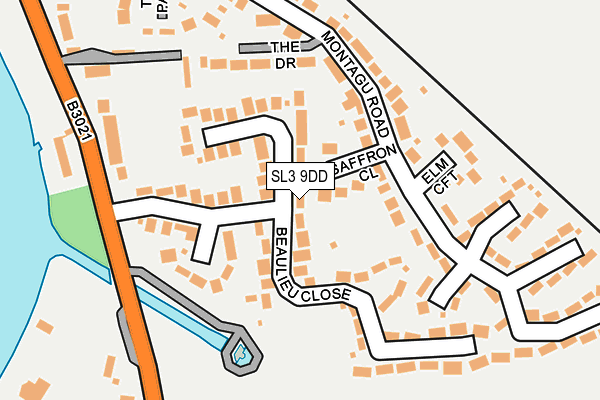 SL3 9DD map - OS OpenMap – Local (Ordnance Survey)
