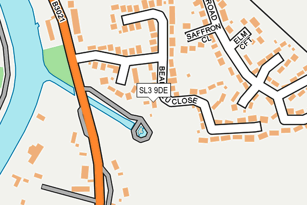 SL3 9DE map - OS OpenMap – Local (Ordnance Survey)