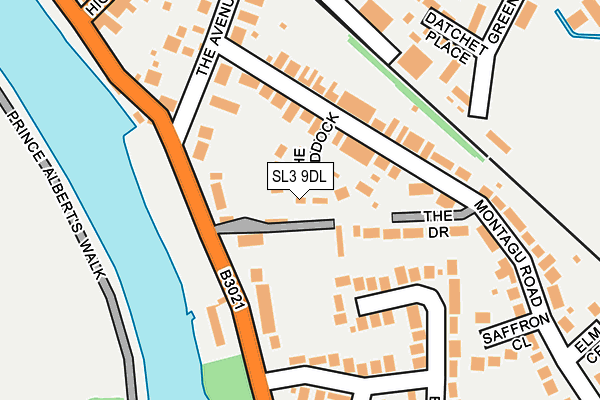 SL3 9DL map - OS OpenMap – Local (Ordnance Survey)