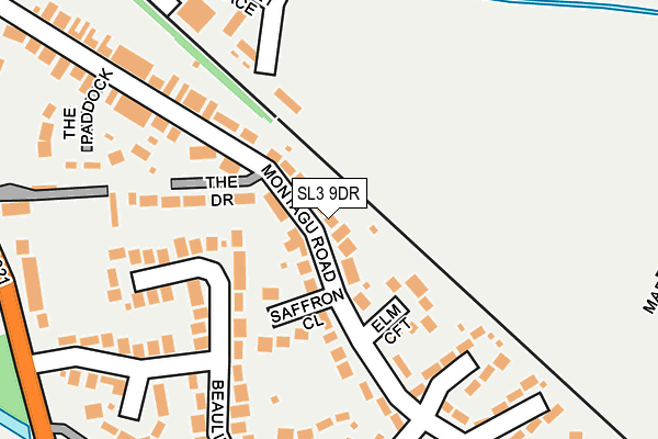 SL3 9DR map - OS OpenMap – Local (Ordnance Survey)