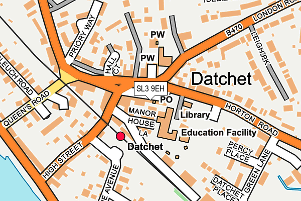 SL3 9EH map - OS OpenMap – Local (Ordnance Survey)