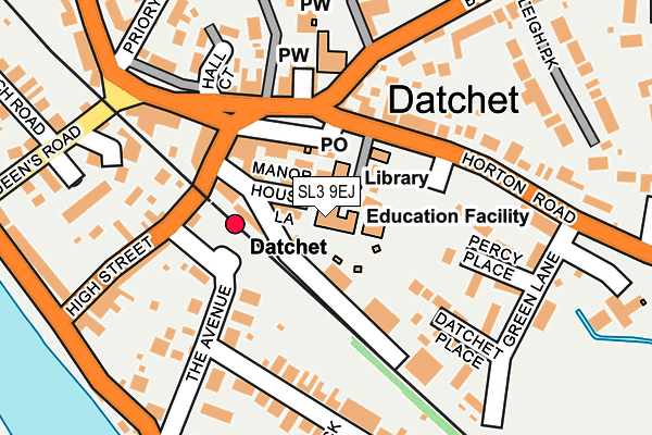 SL3 9EJ map - OS OpenMap – Local (Ordnance Survey)