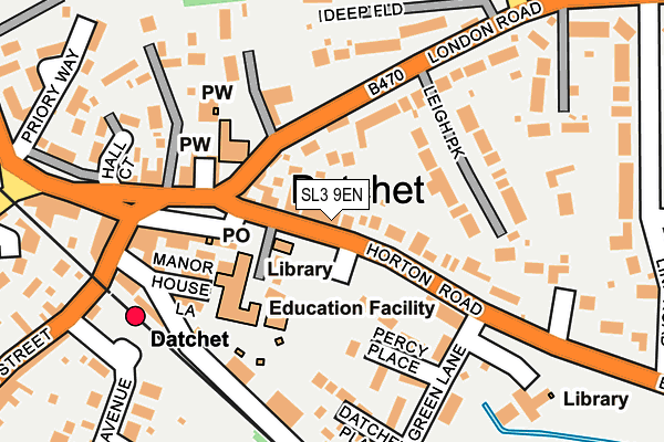 SL3 9EN map - OS OpenMap – Local (Ordnance Survey)