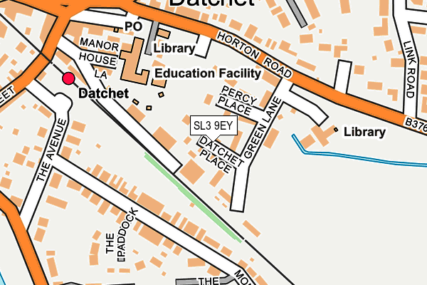 SL3 9EY map - OS OpenMap – Local (Ordnance Survey)