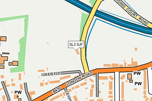 SL3 9JF map - OS OpenMap – Local (Ordnance Survey)