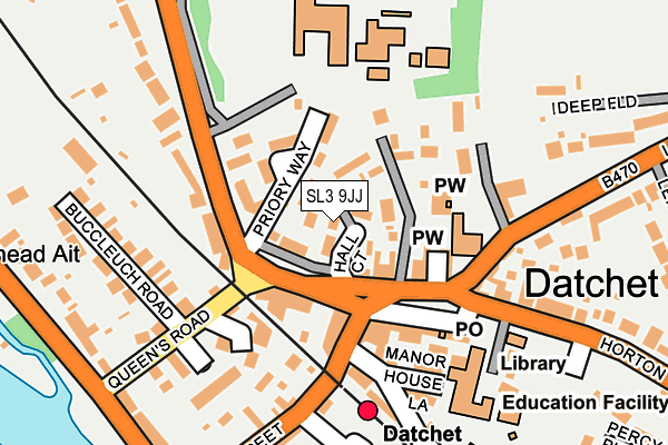 SL3 9JJ map - OS OpenMap – Local (Ordnance Survey)